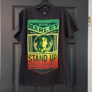 Bob Marley Reggae Legend Graphic tee Stand Up for your Rights Zion Shirt Jamaica